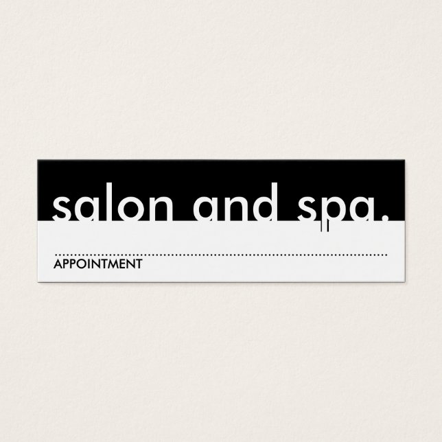 Salon and Spa. (Appoincard) (Vorderseite)