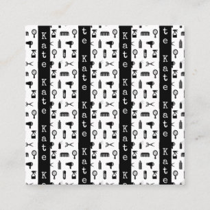 Salon & Barber Friseur Muster INDIVIDUELLE NAME Telefonnummerkarte