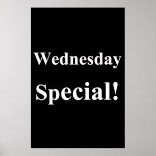 Salon Barbershop Plakate Mittwoch Sonderaktion