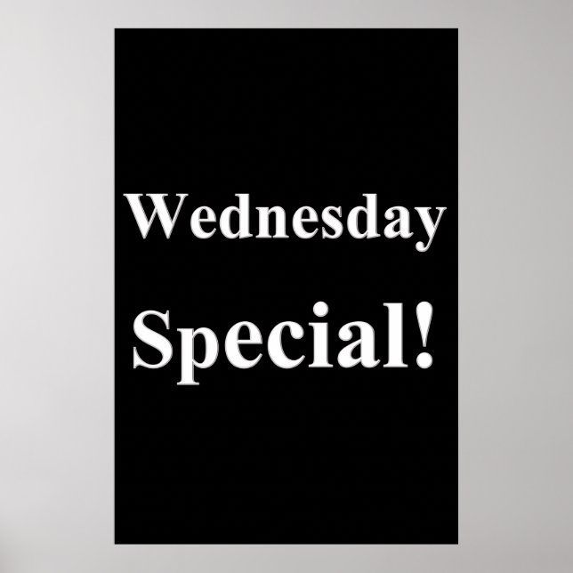 Salon Barbershop Plakate Mittwoch Sonderaktion (Vorne)