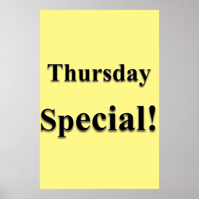 Salon Barbershop Poster Donnerstag Sonderaktion (Vorne)