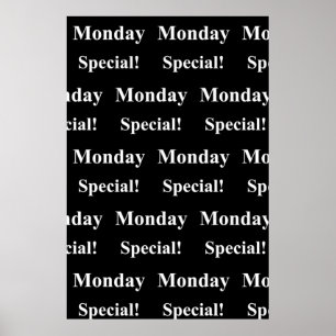 Salon Barbershop Poster Montag Special