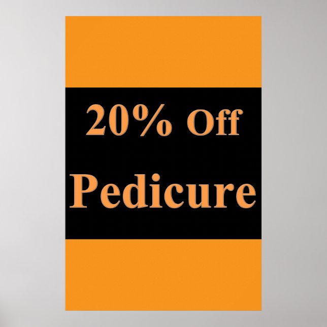 Salon Barbershop Posters 20% Off Pedicure Poster (Vorne)