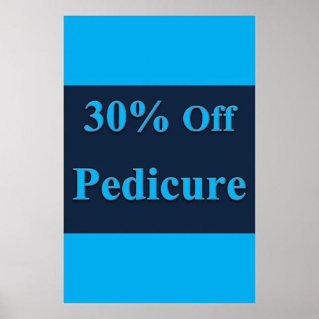 Salon Barbershop Posters 30% Off Pedicure Poster (Vorne)