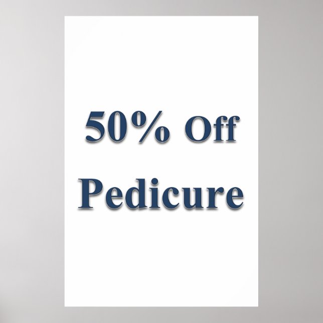 Salon Barbershop Posters 50% Off Pedicure Poster (Vorne)