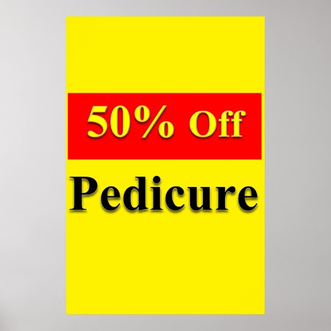Salon Barbershop Posters 50% Off Pedicure Poster (Vorne)