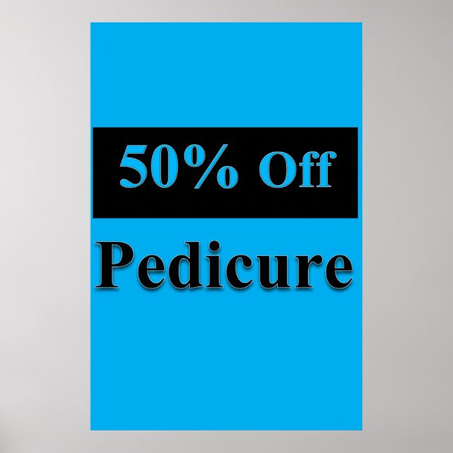 Salon Barbershop Posters 50% Off Pedicure Poster (Vorne)