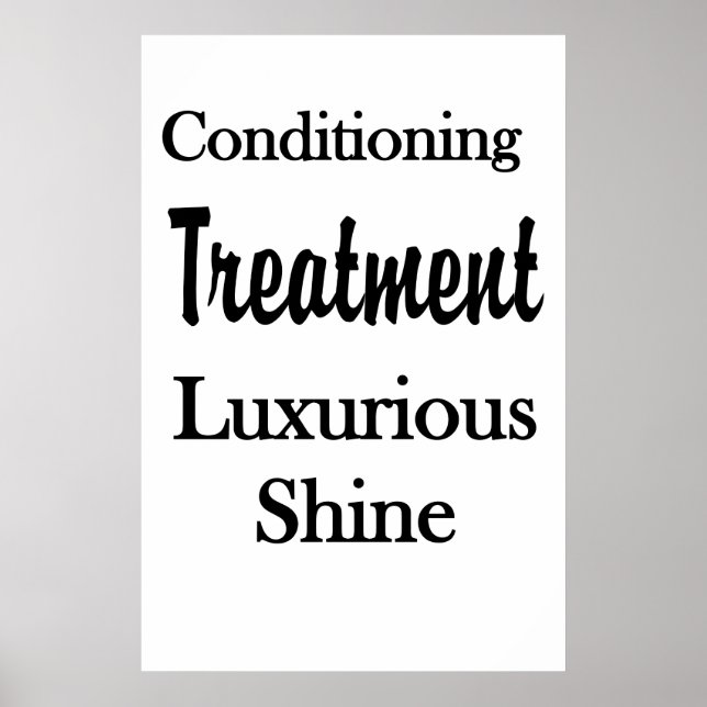 Salon Barbershop Posters Hair Conditioning Shine Poster (Vorne)
