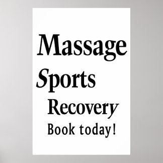 Salon Barbershop Posters Massage Sports Poster