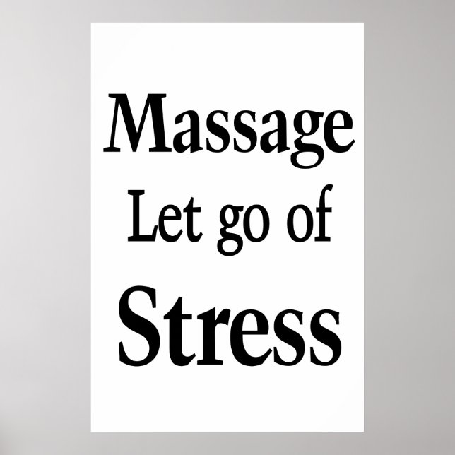 Salon Barbershop Posters Massage Stress Poster (Vorne)