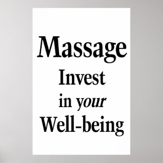 Salon Barbershop Posters Massage Well-being Poster
