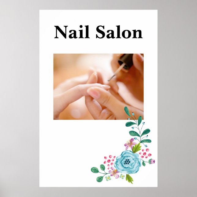 Salon Barbershop Posters Nail Salon Poster (Vorne)
