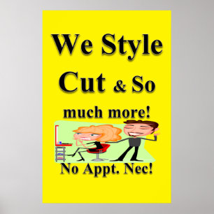 Salon Barbershop Posters Poster