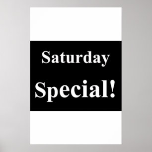 Salon Barbershop Posters Saturday Special Poster
