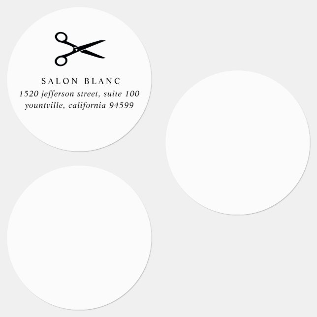 Salon Business Promotional Etiketten (Gruppe)
