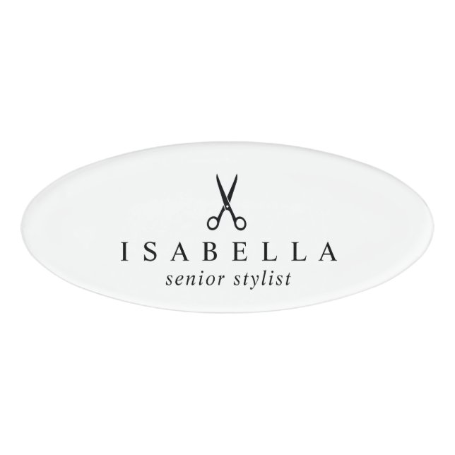 Salon Business Promotional Namenschild (Vorderseite)