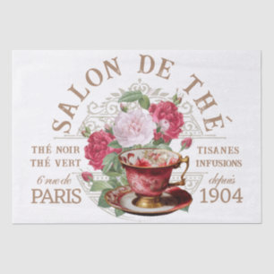 Salon de Théâtre Tearoom Französischer Rose Entdec Seidenpapier