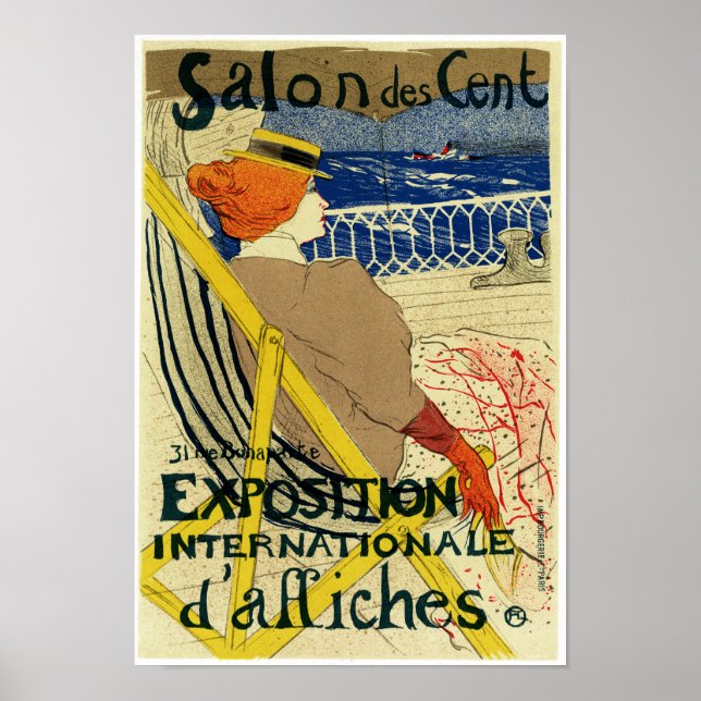 Salon des Cent ~ Exposition Internationale Poster (Vorne)