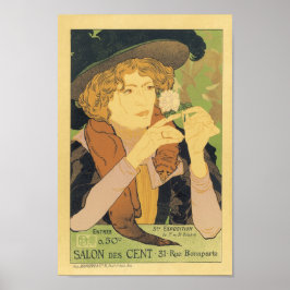 Salon Des Cents 31 Rue Bonaparte Vintage Französis Poster