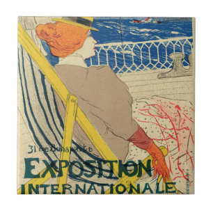 Salon des Cents by Toulouse Lautrec, Art Nouveau Fliese