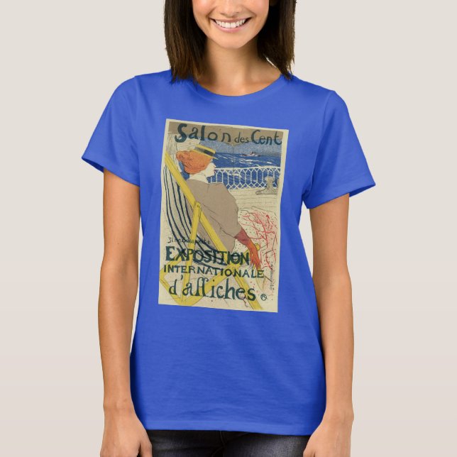 Salon des Cents by Toulouse Lautrec, Art Nouveau T-Shirt (Vorderseite)