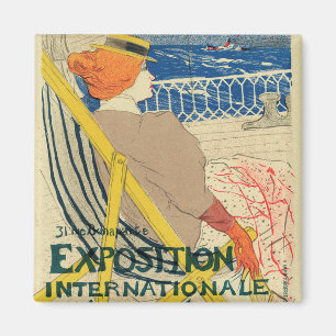 Salon des Cents von Toulouse Lautrec, Jugendstil Magnet