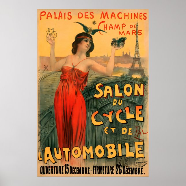 Salon Du Cycle Fahrradposter Poster (Vorne)