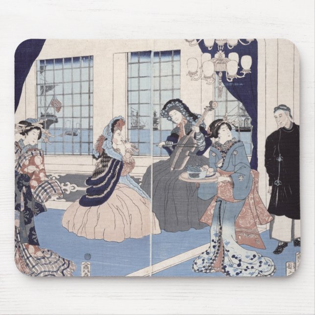 Salon eines Hauses der fremden Kaufleute an Mousepad (Vorne)