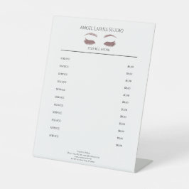 Salon Eye Lashes Rose Sockelschild