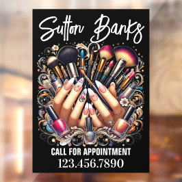 Salon Fensteraufkleber