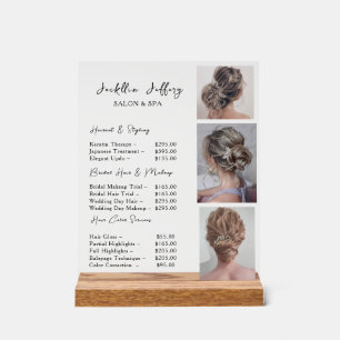 Salon-Friseur-Preisliste Acryl-Schild Acrylschild