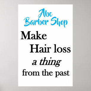 Salon-Friseurplakat Haarausfall  Poster