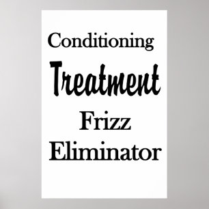 Salon-Friseurplakat Haarpflege Frizz Poster
