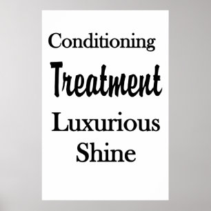 Salon Friseursalon Plakate Haar Conditioning Shine