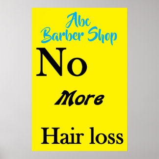 Salon Friseursalon Plakate Haarausfall
