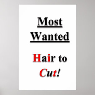 Salon Friseursalon Plakate Haarschnitt Sale Most W