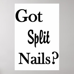 Salon Friseursalon Plakate Haben Sie gespaltene Nä