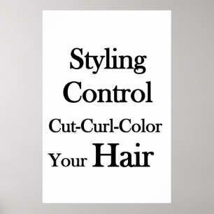 Salon Friseursalon Plakate Hairstyling Kontrolle