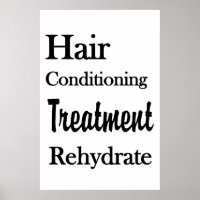 Salon Friseursalon Plakate Konditionierung Rehydra