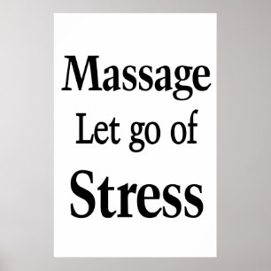 Salon Friseursalon Plakate Massage Stress