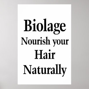 Salon Friseursalon Poster Haar Nourish Biolage