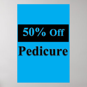 Salon Friseursalons Plakate 50% Rabatt Fußpflege