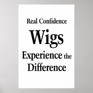 Salon Friseursalons Poster Perücken Wahres Selbstv