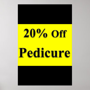 Salon-Frisör-Poster-Kombination 20% Rabatt auf Ped Poster
