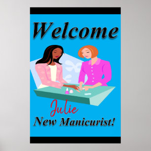 Salon-Frisörposter Neue Maniküre Poster