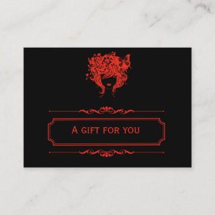 Salon Gift Certificate (Firebrick) Rabattkarte