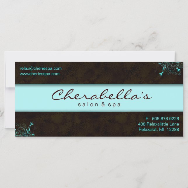 Salon Gift Certificate Floral (Vorderseite)