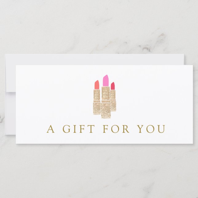 Salon Gold Sequin Lipstick - Geschenkzertifikat 2 (Vorderseite)