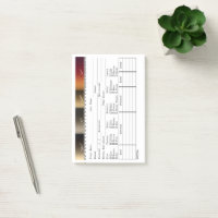 Salon Hair Color Client Record Card