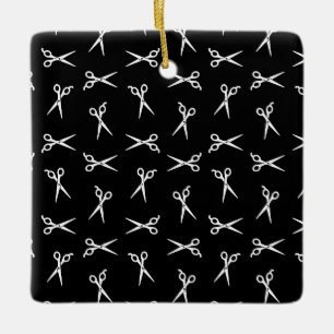 Salon Hair Scheren Print Pattern Barber Shears Keramikornament